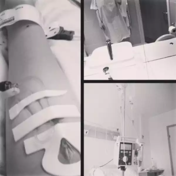 Sick!! Tonto Dikeh Shared Photos From Her Hospital Bed [See Photos]